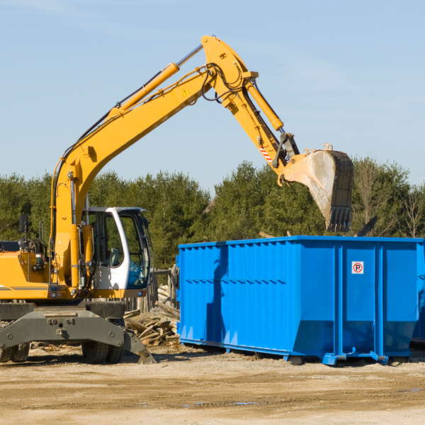 are there any restrictions on where a residential dumpster can be placed in Mcleod